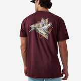 Burlebo Pintail Triangle Duck Graphic Tee – Maroon