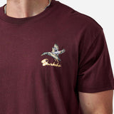 Burlebo Pintail Triangle Duck Graphic Tee – Maroon