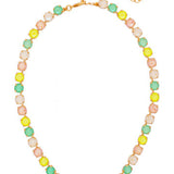 Matilda Tennis Necklace- Mango Mint