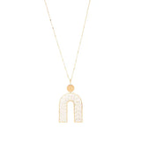 White Palmer Necklace