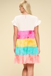 Rainbow Ruffles Dress