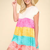 Rainbow Ruffles Dress