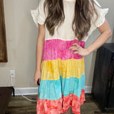 Rainbow Ruffles Dress