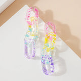 Acetate Splatter Drop Earrings