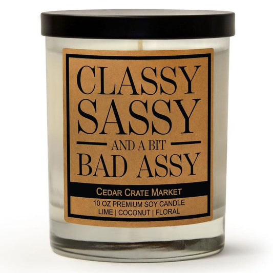 Classy Sassy And A Bit Bad Assy | Island Coconut Lime | 100% Soy Wax Candle